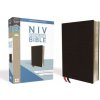 NIV, Thinline Bible, Bonded Leather, Black, Red Letter Edition (Zondervan)(Pevná)