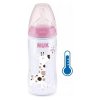 Nuk FC+Temperature Control Box Flow Control cumlík pink 300 ml