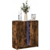 vidaXL Komoda s LED dymový dub 77x34x85 cm kompozitné drevo