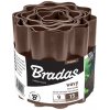 BRADAS Okraj trávnika WAVY BROWN 15 cm - hnedý