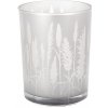 Dekoria Svietnik Grass Silver 12cm, ⌀10 cm