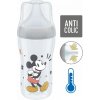Dojčenská fľaša NUK Perfect Match MICKEY Temperature Control 260 ml grey