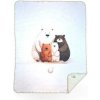 XKKO LUX Španielska detská deka - Bear Family, 75x100