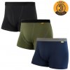 EGLOO Merino EGLOO DF MERINO 3 PACK pánske boxerky, čierna/modrá/zelená Veľkosť: L