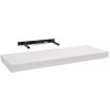 Moderná, samonosná polica, biela v minimalistickom dizajne, dĺžka 59,5 x hĺbka 23,5 cm, 650801