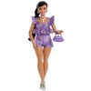 Mattel Barbie Deluxe modelka - FIALOVÉ KRAŤASY