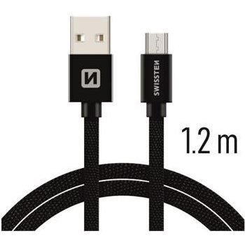 Swissten 71522201 USB - microUSB, 1,2m, černý