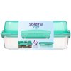 SISTEMA To go krabička na obed flip and nest zelená 1,8 l