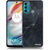 Picasee ULTIMATE CASE pro Motorola Moto G60 - Black marble