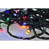 Solight 1V101-M-1 LED vonkajšia vánočná reťaz, 100 LED, 10m, prívod 3m, 8 funkcií, časovač, IP44, viacfarebný