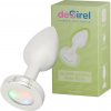 Desirel GlowPlug: svietiaci análny plug - malý (strieborný)