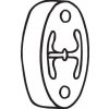Držiak, výfukový systém BOSAL 255-820