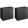 vidaXL Kryty na hojdaciu lavicu 2ks 8očiek 125x90x135/165cm polyetylén 3155381