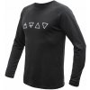 SENSOR MERINO BLEND ELEMENTS pánske tričko dl.rukáv čierna Veľkosť: XL termobielizeň