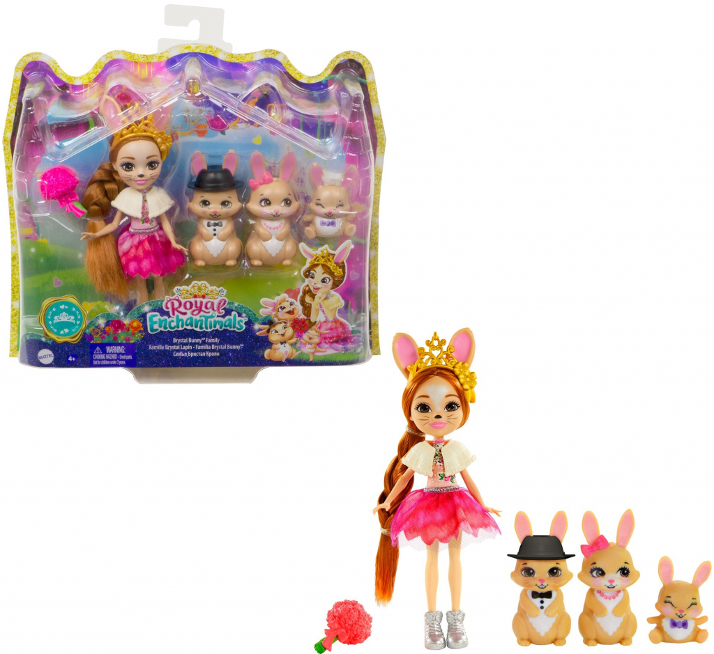 Mattel Enchantimals rodinka Brystal Bunny