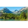 Foto obraz akrylové sklo Jazero v horách 100x50 cm