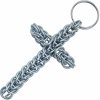 House of Warfare Kroužkový přívěsek na klíče Kříž, 10 mm pozinkované kroužky