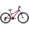 KROSS Detský bicykel Lea JR 1.0 ružovo-modro-fialový 24