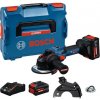 Bosch Bosch EXPERT AKU úhlová bruska EXWS18V-15S, 2× EXBA18V-80 v L-Boxxu 162 06019M6003