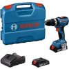 Bosch Náradie - 18V AKU vŕtačka s príklepom, 2x aku 2,0 Ah GBA, nabíjačka 06019N3100