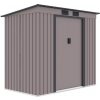 Letoss Záhradný domček na náradie OREGON 201x121x176cm, sivý