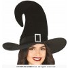 Klobúk čarodejníckej čarodejnice čierny s sponou