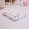 Takoy Plachta na posteľ 250x250 bavlnený satén romantické kvety Agi-HT-00896 | 250x250 cm plachta