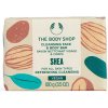 The Body Shop Shea Cleansing Face & Body Bar mýdlo s bambuckým máslem na obličej a tělo 100 g pro ženy
