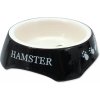 Miska Small Animals potisk Hamster černá 13x13x4cm