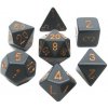 Chessex Opaque Polyhedral 7-Die Sets - Black /gold