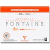 Akvarelový blok Clairefontaine Fontaine Hot Pressed - 23 x 31 cm, 20 listov, 300 g