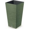 Prosperplast kvetináč Furu Square Zemitě zelená 24 cm