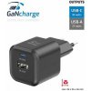 SWISSTEN SÍŤOVÝ ADAPTÉR GaN 1x USB-C 35W PD + 1x USB-A 27W QC ČERNÝ 22071210