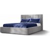Manželská posteľ s vysokým čelom DENVER - sivá Rozmer: 160x200