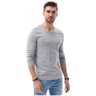 Ombre T-shirt LS 136 V7 grey melange šedé