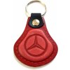 AUTO Two M Kožená kľúčenka Mercedes červená