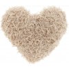Textilomanie Dekoratívny vankúšik ROMEO HEART 45x45 cm, béžový 40 x 45 cm