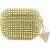 Guess puzdro na AirPods Pro 2 zlaté Rhinestone Triangle Charm (GUAP2HDGTPD)
