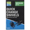 Preston Quick Change Swivels Small Rýchloklip