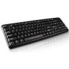 Canyon KB-1, klávesnica, USB, 104 kláves, odolná proti poliatiu tekutinou, štíhla, SK/CZ, čierna (CNE-CKEY01-CS)