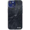 Picasee silikónový prehľadný obal pre Apple iPhone 14 - Black marble