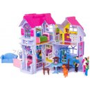 Mamido Domček pre bábiky + nábytok Country House ružový