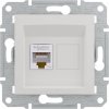 RJ45 cat. 5e UTP počítačová zásuvka bez rámčeka biela SCHNEIDER ASFORA