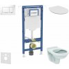 Geberit Duofix Set predstenovej inštalácie, WC Alpha s doskou, tlačidlo Sigma30, biela/chróm SANI11CD3118