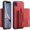 AppleKing dG.MING 2 v 1 kryt s odnímateľnou magnetickou peňaženkou pre iPhone XR - červený - možnosť vrátiť tovar ZADARMO do 30tich dní