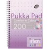 Špirálový zošit, A5, linajkový, 100 listov, PUKKA PAD Irlen Jotta Lavender