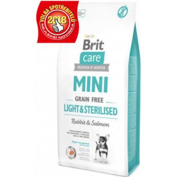 Brit Care Mini Dog Light & Sterilised Rabbit & Salmon 7 kg