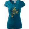 Dirt bike vintage - Dámske tričko Pure - 2XL ( Petrolejová )
