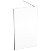 Geberit GEO - Sprchová stena Walk-In, 120x200 cm, strieborná/číre sklo 560.159.00.2