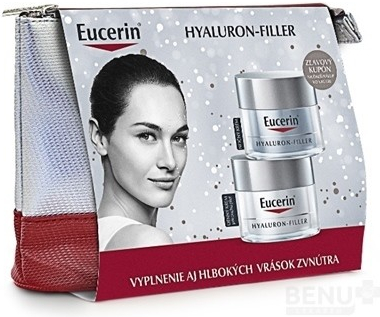 Eucerin Hyaluron-Filler denný krém na suchú pleť 50 ml + nočný krém 50 ml  darčeková sada od 45,9 € - Heureka.sk